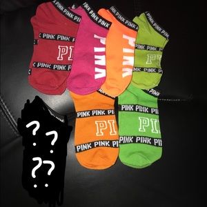 💋6 Pairs PINK Socks+ Extra💋